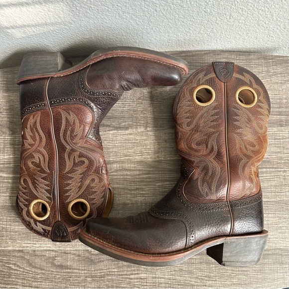 Ariat Mens Heritage Roughstock Western Leather Buckaroo Cowboy Boots Size 8D main image 11